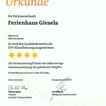 Ferienhaus Giesela **** Wernigerode Luaran gambar